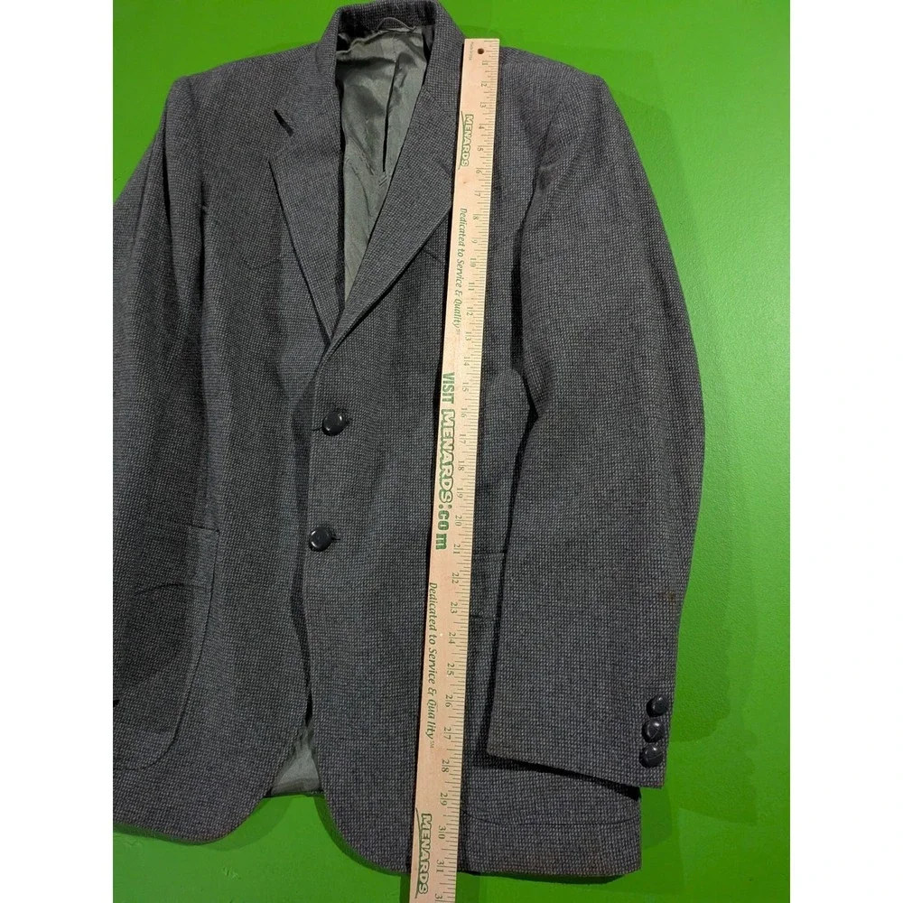 Vintage Kenny Rogers Circle S Wester Blazer Jacket Gray Sz 40 L USA Made